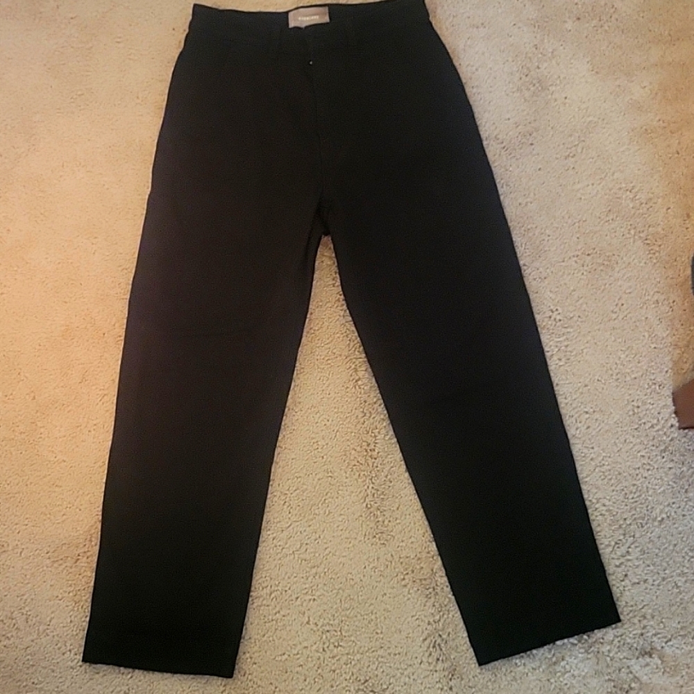 Everlane black straight leg crop chinos